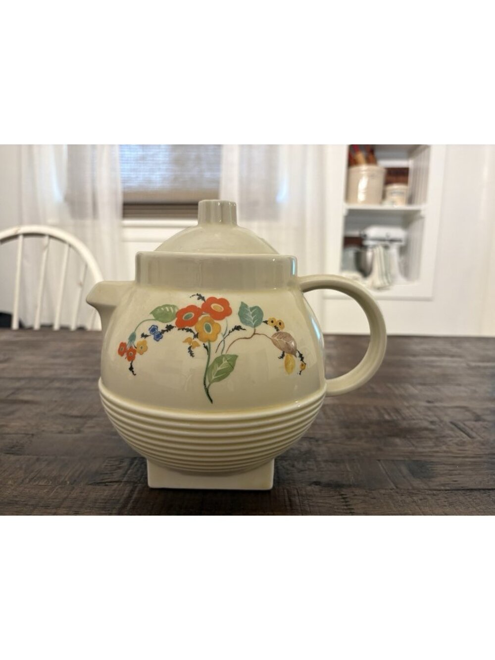 Stunning Art Deco Dripolator Coffee Pot 1930's 1940's Flower Design